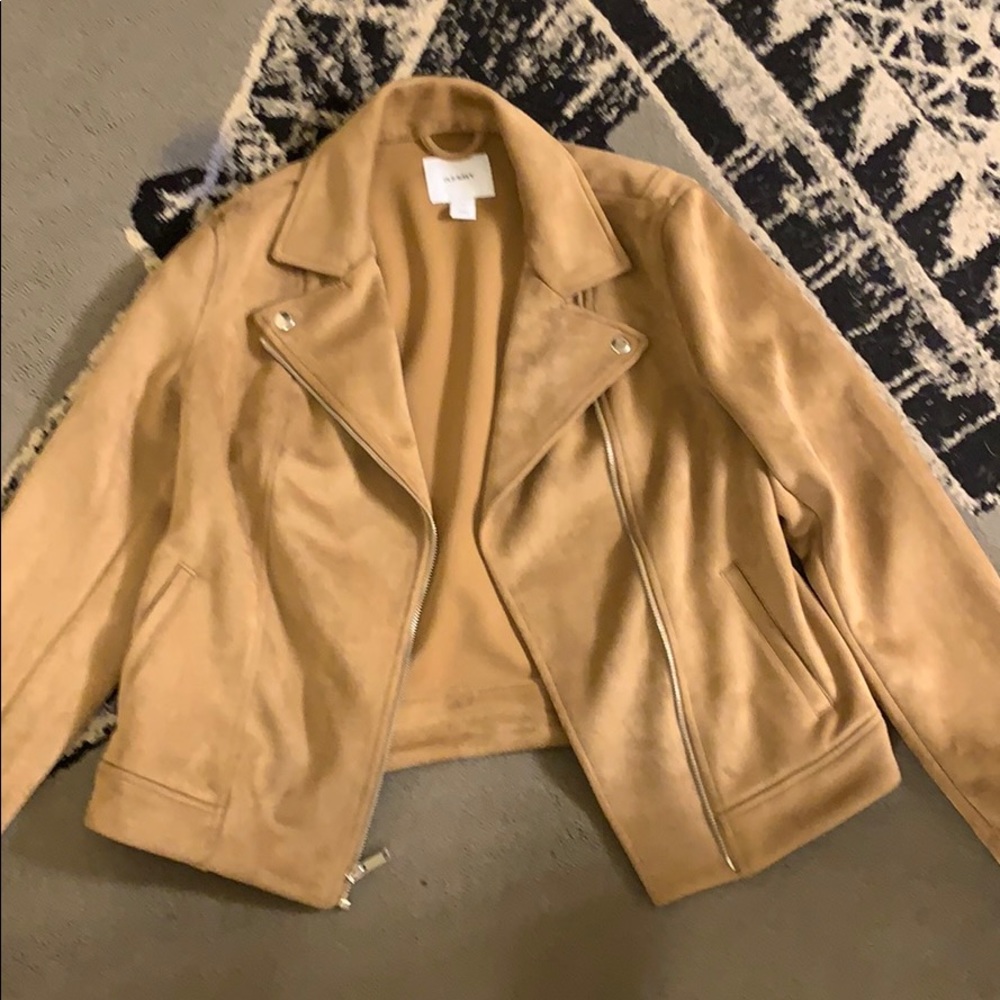 Suede faux camel color jacket szM